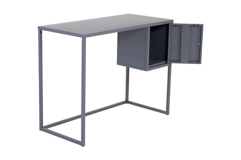 Kirjoituspöytä Bakal 95 cm Säilytyksellä kaappi - Vaaleanharmaa - Huonekalut - Pöytä & ruokailuryhmä - Työpöytä - Kirjoituspöytä