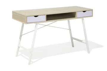 Kirjoituspöytä Bromide 120 cm Säilytys Hylly+2 laatikkoa - Puu/Luonnonväri - Huonekalut - Pöytä & ruokailuryhmä - Työpöytä - Kirjoituspöytä