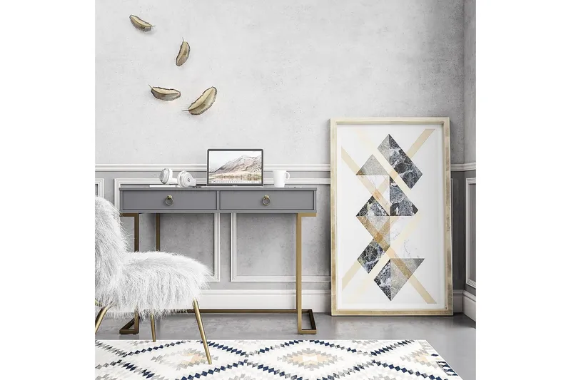 Kirjoituspöytä Camila 106 cm Säilytys 2 laatikkoa - CosmoLiving - Huonekalut - Pöytä & ruokailuryhmä - Työpöytä
 - Kirjoituspöytä