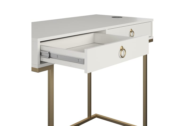 Kirjoituspöytä Camila 106 cm Valkoinen - CosmoLiving - Huonekalut - Pöytä & ruokailuryhmä - Työpöytä - Kirjoituspöytä