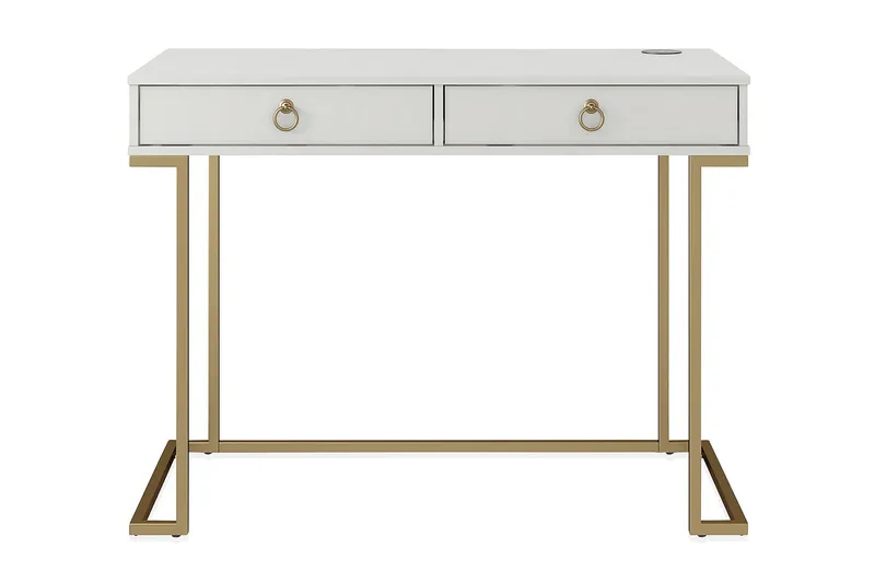 Kirjoituspöytä Camila 106 cm Valkoinen, CosmoLiving