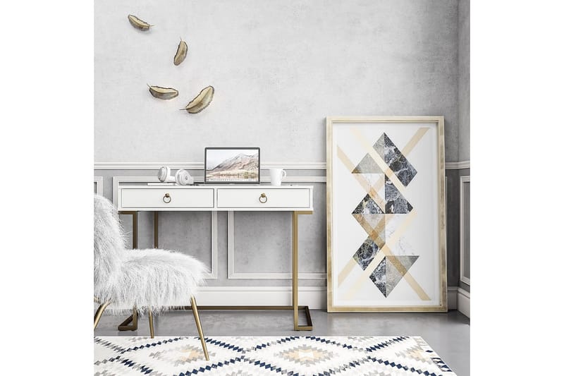 Kirjoituspöytä Camila 106 cm Valkoinen - CosmoLiving - Huonekalut - Pöytä & ruokailuryhmä - Työpöytä - Kirjoituspöytä