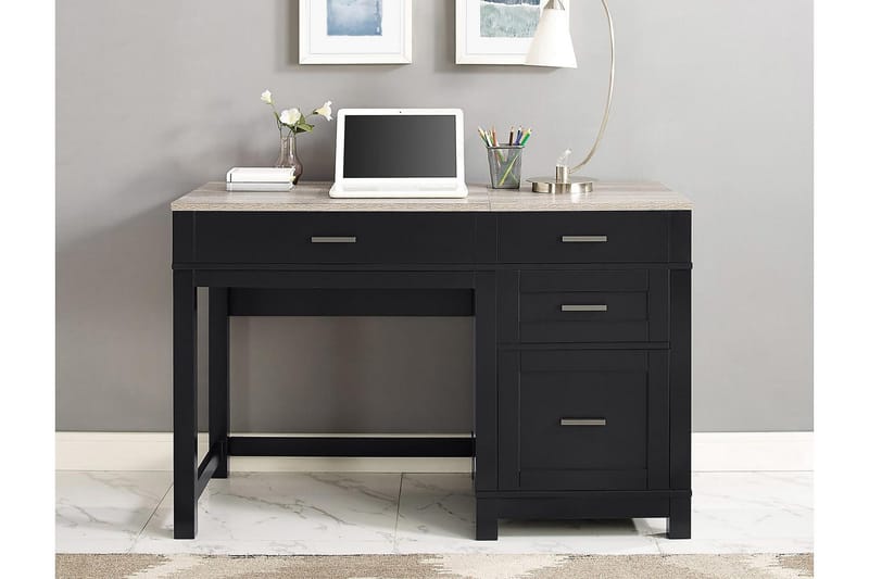 Kirjoituspöytä Carver 120 cm Musta - Dorel Home - Huonekalut - Pöytä & ruokailuryhmä - Työpöytä - Kirjoituspöytä