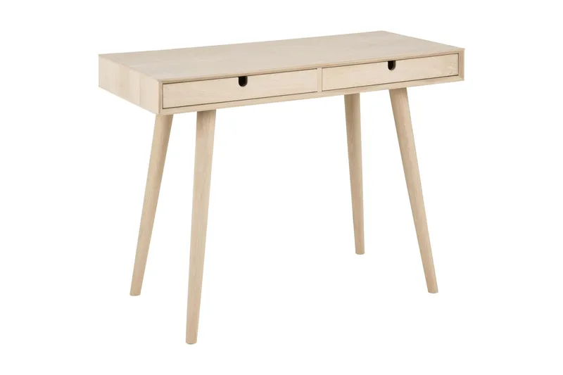 Kirjoituspöytä Century 100 cm Säilytyksellä 2 laatikkoa - Valkolakattu tammi - Huonekalut - Pöytä & ruokailuryhmä - Työpöytä - Kirjoituspöytä