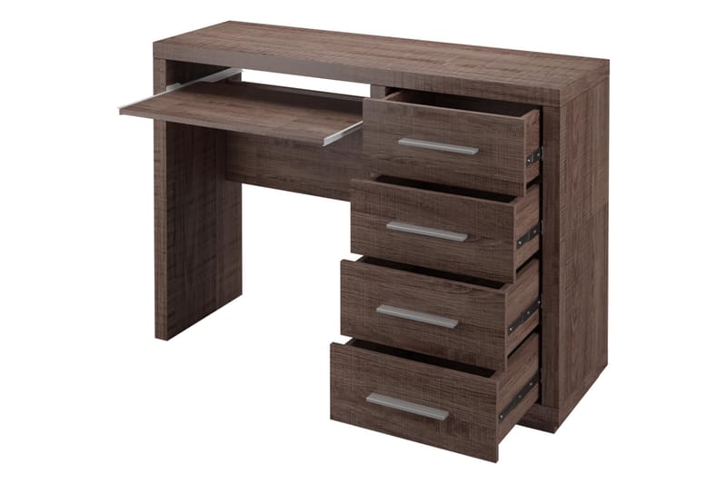 Kirjoituspöytä Ciborro 120 cm Säilytyksellä 4 laatikkoa - Beige/Harmaa - Huonekalut - Pöytä & ruokailuryhmä - Työpöytä
 - Kirjoituspöytä