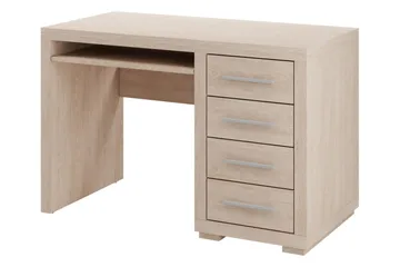 Kirjoituspöytä Ciborro 120 cm Säilytyksellä 4 laatikkoa - Beige/Harmaa - Huonekalut - Pöytä & ruokailuryhmä - Työpöytä - Kirjoituspöytä