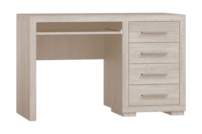Kirjoituspöytä Ciborro 120 cm Säilytyksellä 4 laatikkoa - Beige/Harmaa - Huonekalut - Pöytä & ruokailuryhmä - Työpöytä
 - Kirjoituspöytä