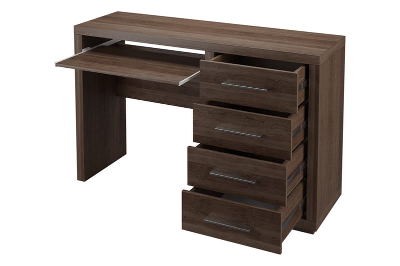 Kirjoituspöytä Ciborro 120 cm Säilytyksellä 4 laatikkoa - Beige/Harmaa - Huonekalut - Pöytä & ruokailuryhmä - Työpöytä
 - Kirjoituspöytä