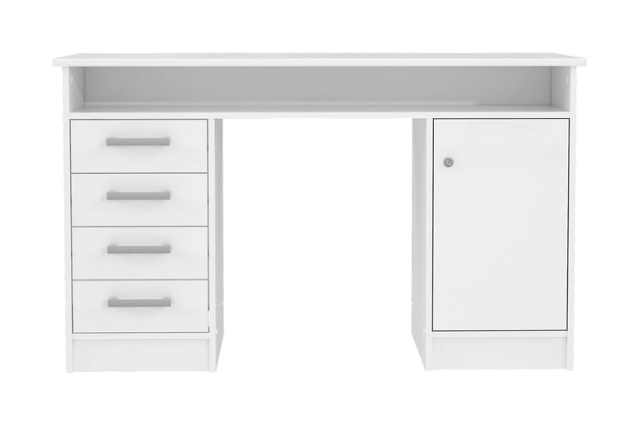 Kirjoituspöytä Cromarty 125 cm - Valkoinen - Kirjoituspöytä - Tietokonepöytä