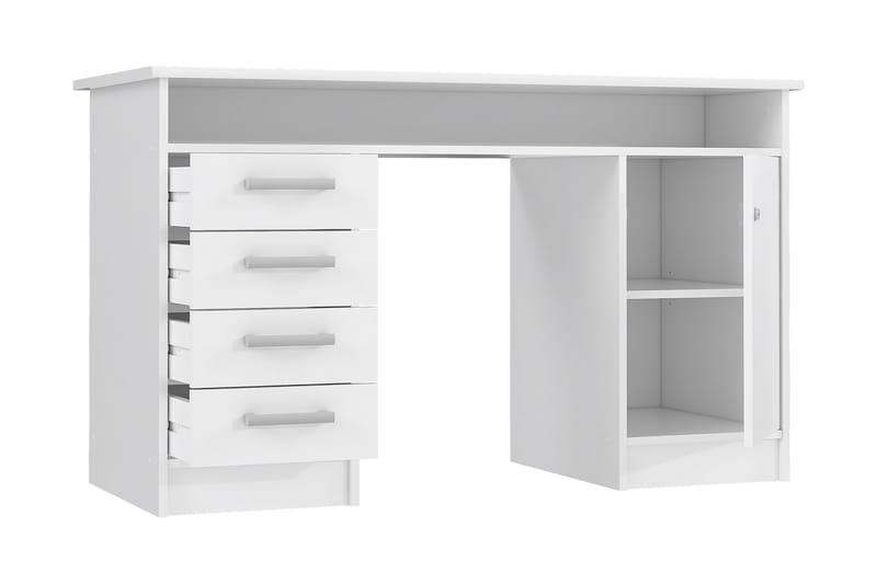 Kirjoituspöytä Cromarty 125 cm - Valkoinen - Huonekalut - Pöytä & ruokailuryhmä - Työpöytä
 - Kirjoituspöytä