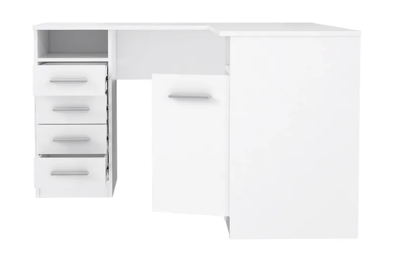 Kirjoituspöytä Cromarty 125 cm - Valkoinen - Huonekalut - Pöytä & ruokailuryhmä - Työpöytä
 - Kirjoituspöytä - Kulmakirjoituspöytä