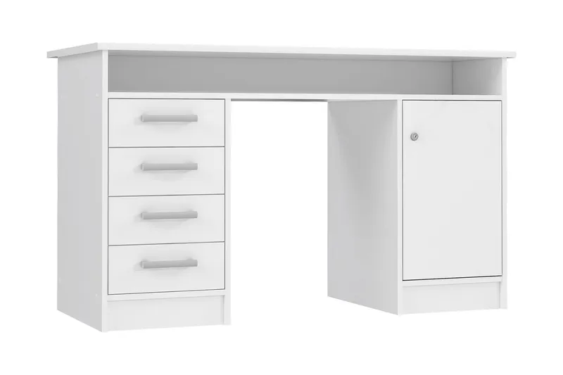 Kirjoituspöytä Cromarty 125 cm, Valkoinen