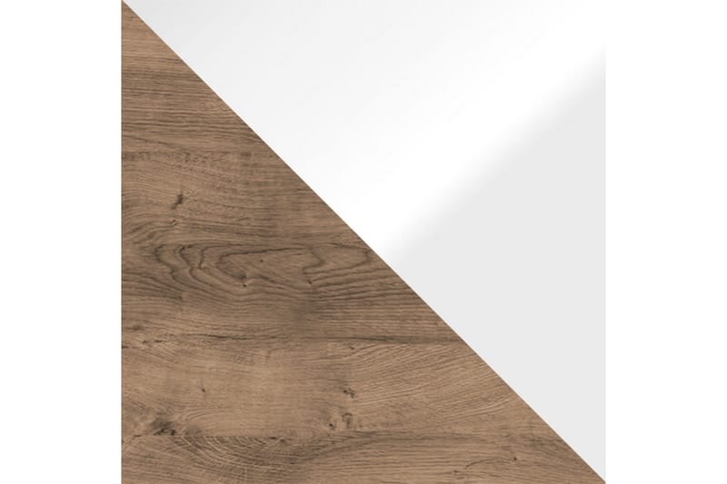 Kirjoituspöytä Domasco 130 cm Säilytyksellä 2 kaappia - Puu/Valkoinen - Huonekalut - Pöytä & ruokailuryhmä - Työpöytä - Kirjoituspöytä