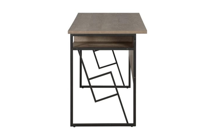 Kirjoituspöytä Forrieres 120 cm Säilytyksellä Hylly - Tummanruskea/Musta - Tietokonepöytä
 - Kirjoituspöytä