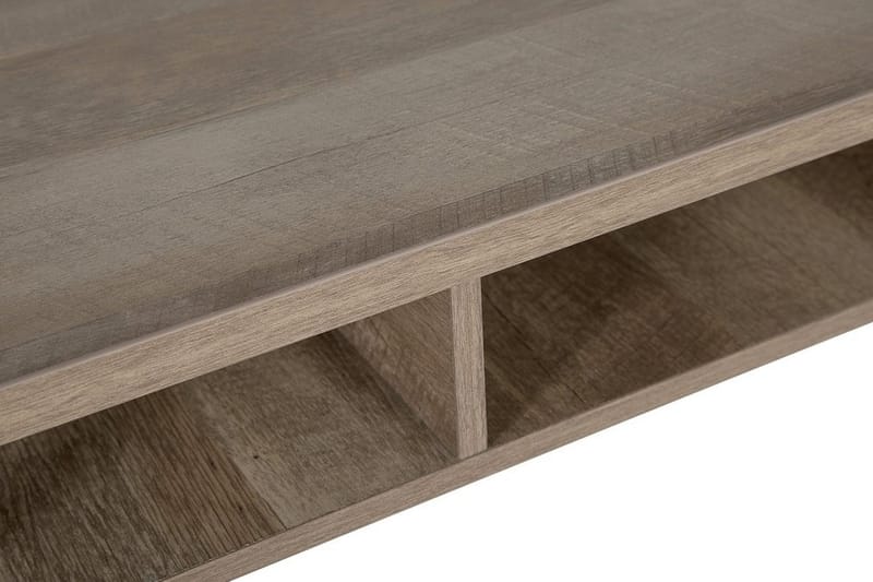 Kirjoituspöytä Forrieres 120 cm Säilytyksellä Hylly - Tummanruskea/Musta - Huonekalut - Pöytä & ruokailuryhmä - Työpöytä - Kirjoituspöytä