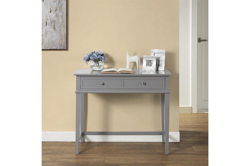 Kirjoituspöytä Franklin 90 cm Säilytyksellä Laatikko Harmaa - Dorel Home - Huonekalut - Pöytä & ruokailuryhmä - Työpöytä - Kirjoituspöytä