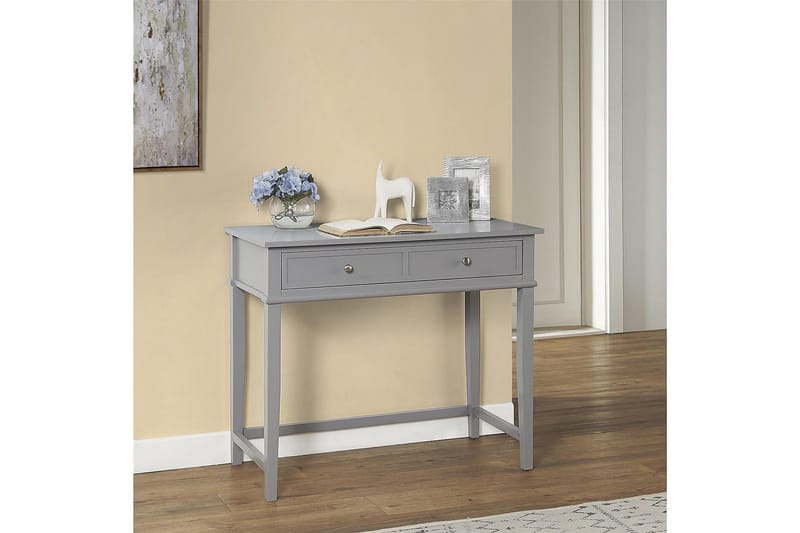 Kirjoituspöytä Franklin 90 cm Säilytyksellä Laatikko Harmaa - Dorel Home - Huonekalut - Pöytä & ruokailuryhmä - Työpöytä - Kirjoituspöytä