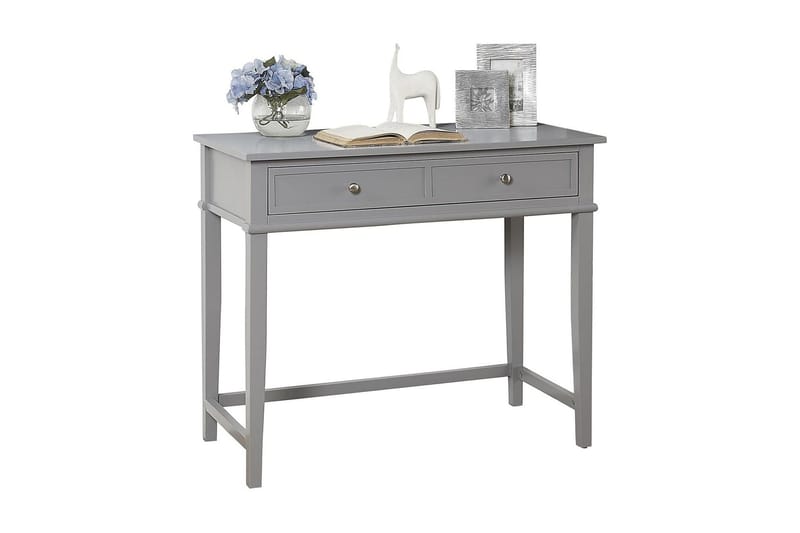 Kirjoituspöytä Franklin 90 cm Säilytyksellä Laatikko Harmaa - Dorel Home - Huonekalut - Pöytä & ruokailuryhmä - Työpöytä - Kirjoituspöytä