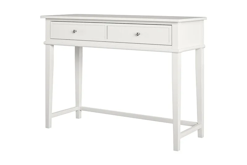 Kirjoituspöytä Franklin 90 cm Säilytyksellä Laatikko Vit - Dorel Home - Huonekalut - Pöytä & ruokailuryhmä - Työpöytä - Kirjoituspöytä