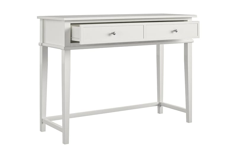 Kirjoituspöytä Franklin 90 cm Säilytyksellä Laatikko Vit - Dorel Home - Huonekalut - Pöytä & ruokailuryhmä - Työpöytä - Kirjoituspöytä