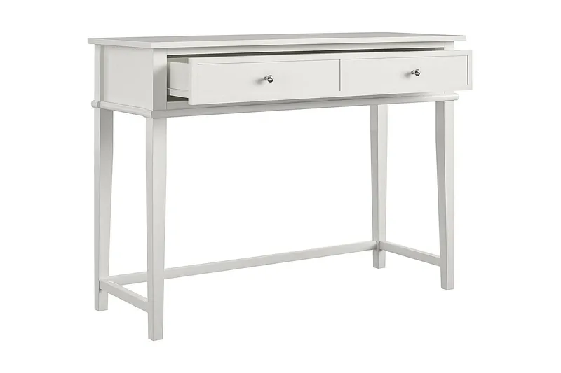 Kirjoituspöytä Franklin 90 cm Säilytyksellä Laatikko Vit - Dorel Home - Huonekalut - Pöytä & ruokailuryhmä - Työpöytä - Kirjoituspöytä