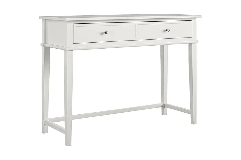 Kirjoituspöytä Franklin 90 cm Säilytyksellä Laatikko Vit - Dorel Home - Huonekalut - Pöytä & ruokailuryhmä - Työpöytä - Kirjoituspöytä