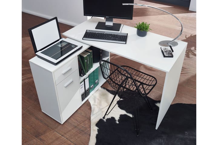 Kirjoituspöytä Gaddana 120 cm - Valkoinen - Tietokonepöytä
 - Kirjoituspöytä