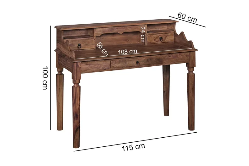 Kirjoituspöytä Gutt 115 cm - Puu/Luonnonväri - Huonekalut - Pöytä & ruokailuryhmä - Työpöytä - Kirjoituspöytä