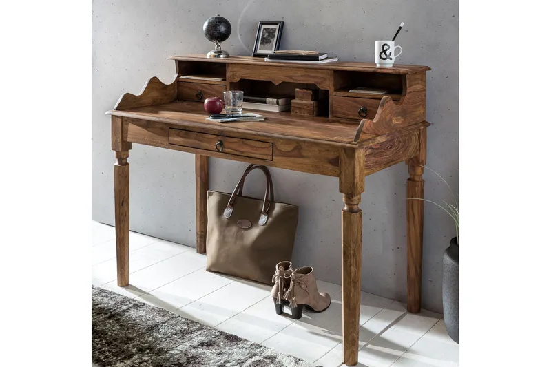 Kirjoituspöytä Gutt 115 cm - Puu/Luonnonväri - Huonekalut - Pöytä & ruokailuryhmä - Työpöytä - Kirjoituspöytä