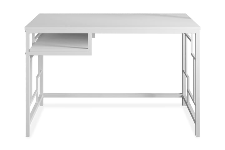 Kirjoituspöytä Handen 120 cm Säilytyksellä Hylly - Valkoinen - Tietokonepöytä
 - Kirjoituspöytä