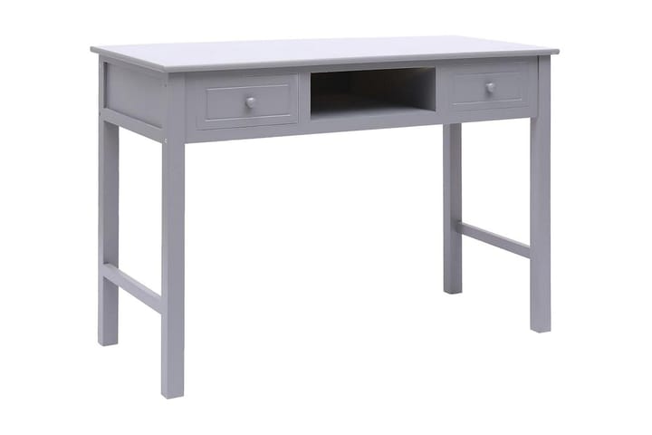 Kirjoituspöytä harmaa 110x45x76 cm puinen - Harmaa - Tietokonepöytä
 - Kirjoituspöytä