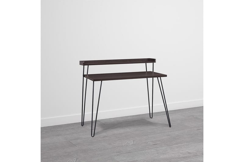 Kirjoituspöytä Haven 114 cm Säilytys Hylly Espresso/Musta - Dorel Home - Huonekalut - Pöytä & ruokailuryhmä - Työpöytä - Kirjoituspöytä