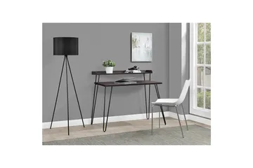 Kirjoituspöytä Haven 114 cm Säilytys Hylly Espresso/Musta - Dorel Home - Huonekalut - Pöytä & ruokailuryhmä - Työpöytä - Kirjoituspöytä
