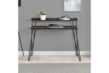 Kirjoituspöytä Haven 114 cm Säilytys Hylly Espresso/Musta - Dorel Home - Huonekalut - Pöytä & ruokailuryhmä - Työpöytä - Kirjoituspöytä