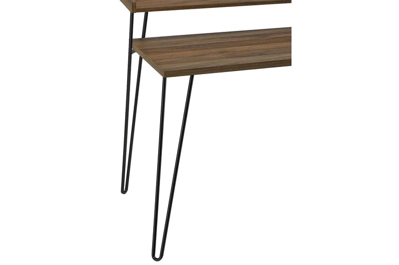 Kirjoituspöytä Haven 114 cm Säilytys Hylly Pähkinänrus/Musta - Dorel Home - Huonekalut - Pöytä & ruokailuryhmä - Työpöytä - Kirjoituspöytä