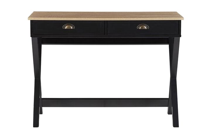 Kirjoituspöytä Hermanstorp 103 cm - Musta/vaaleanruskea - Kirjoituspöytä - Tietokonepöytä