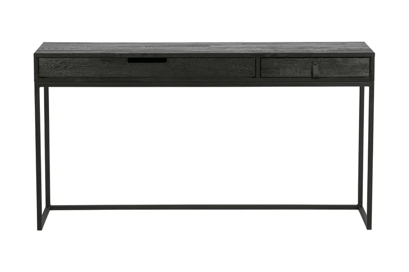 Kirjoituspöytä Iria 140 cm Säilytyksellä laatikot - Tammi/Musta - Huonekalut - Pöytä & ruokailuryhmä - Työpöytä - Kirjoituspöytä