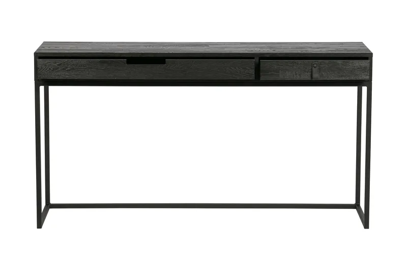 Kirjoituspöytä Iria 140 cm Säilytyksellä laatikot, Tammi/Musta