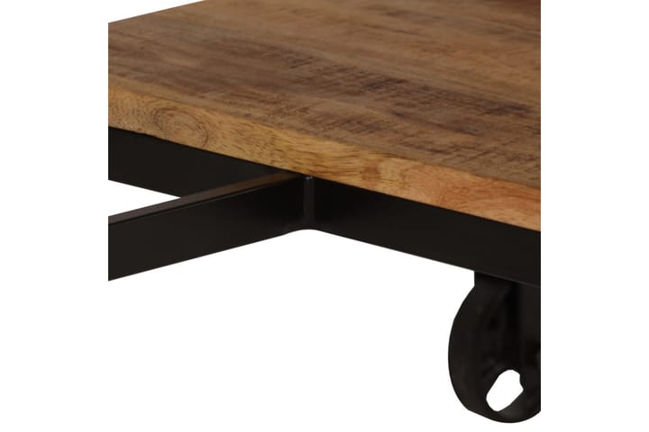 Kirjoituspöytä ja taitettava jakkara mangopuu 115x50x76 cm - Ruskea - Tietokonepöytä
 - Kirjoituspöytä