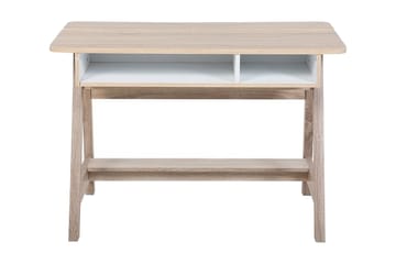 Kirjoituspöytä Jackson 110 cm Säilytyksellä Hylly - Valkoinen - Huonekalut - Pöytä & ruokailuryhmä - Työpöytä - Kirjoituspöytä