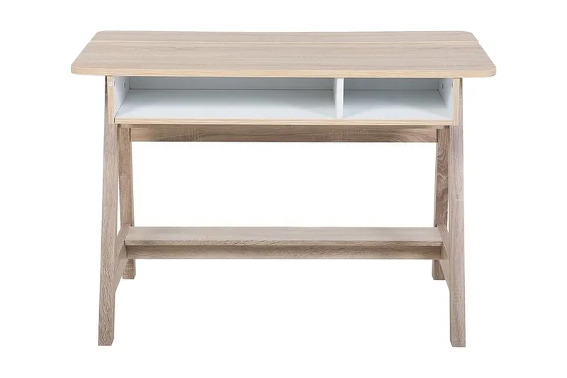 Kirjoituspöytä Jackson 110 cm Säilytyksellä Hylly, Valkoinen