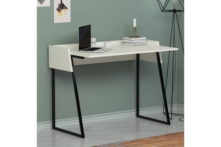 Kirjoituspöytä Kanisha 103,6x77,5x103,6 cm - Valkoinen - Tietokonepöytä
 - Kirjoituspöytä