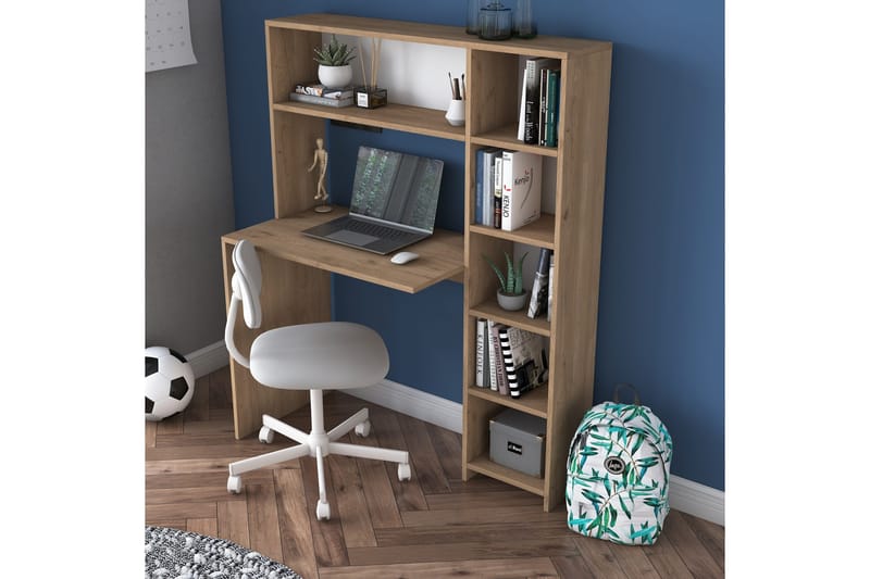 Kirjoituspöytä Kareei 113 cm - Luonnonväri - Huonekalut - Pöytä & ruokailuryhmä - Työpöytä - Kirjoituspöytä