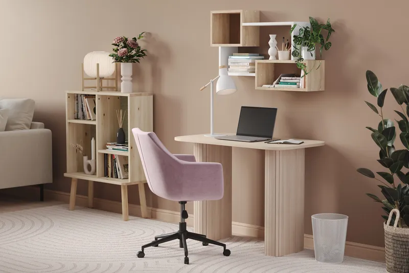 Kirjoituspöytä Kopparbo 100 cm - Vaalea valkolakattu tammi - Huonekalut - Pöytä & ruokailuryhmä - Työpöytä - Kirjoituspöytä