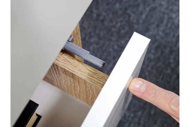 Kirjoituspöytä Kublis 130 cm Säilytyksellä laatikot - Harmaa/Valkoinen - Huonekalut - Pöytä & ruokailuryhmä - Työpöytä - Kirjoituspöytä