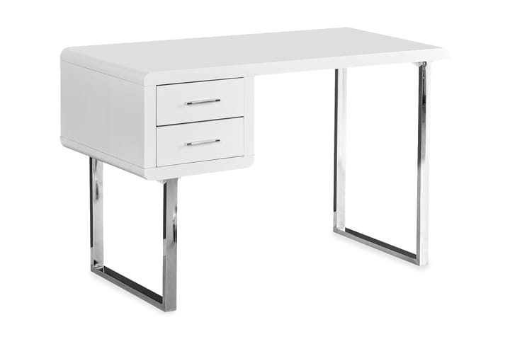 Kirjoituspöytä Lauber 120 cm Säilytyksellä 2 laatikkoa - Valkoinen - Tietokonepöytä
 - Kirjoituspöytä