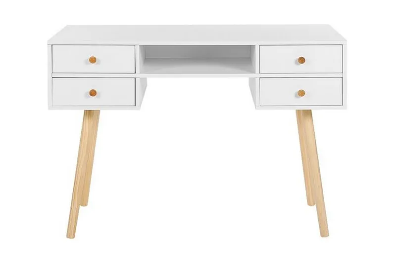 Kirjoituspöytä LEVIN 110 x 55 cm Valkoinen, Valkoinen