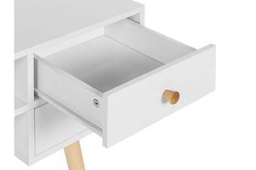 Kirjoituspöytä LEVIN 110 x 55 cm Valkoinen - Valkoinen - Huonekalut - Pöytä & ruokailuryhmä - Työpöytä - Kirjoituspöytä