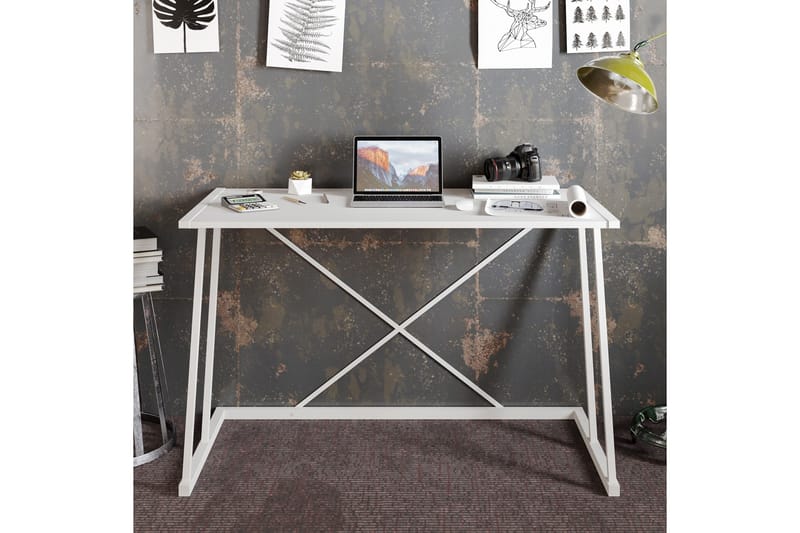 Kirjoituspöytä Maglaby 120 cm - Valkoinen - Huonekalut - Pöytä & ruokailuryhmä - Työpöytä - Kirjoituspöytä