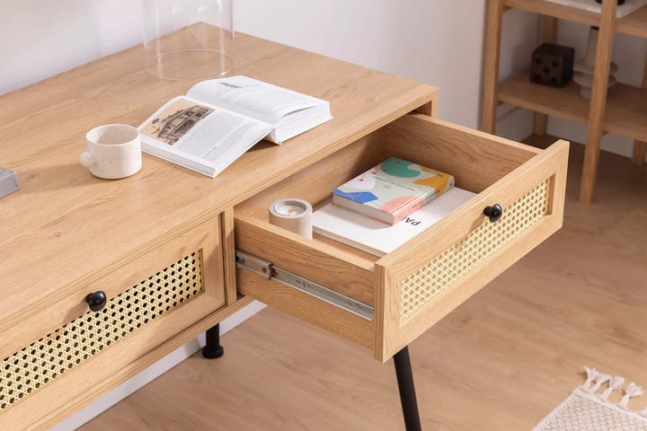 Kirjoituspöytä Makwana 107 cm - Natural - Tietokonepöytä
 - Kirjoituspöytä